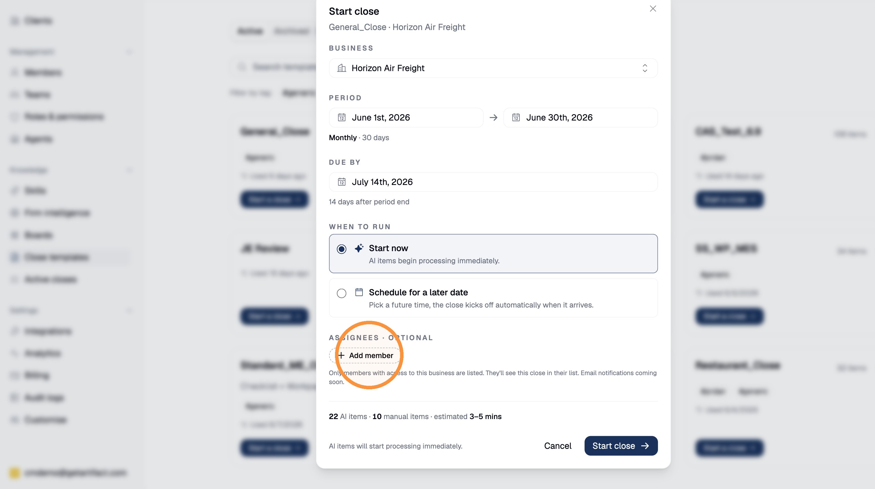 Add an assignee